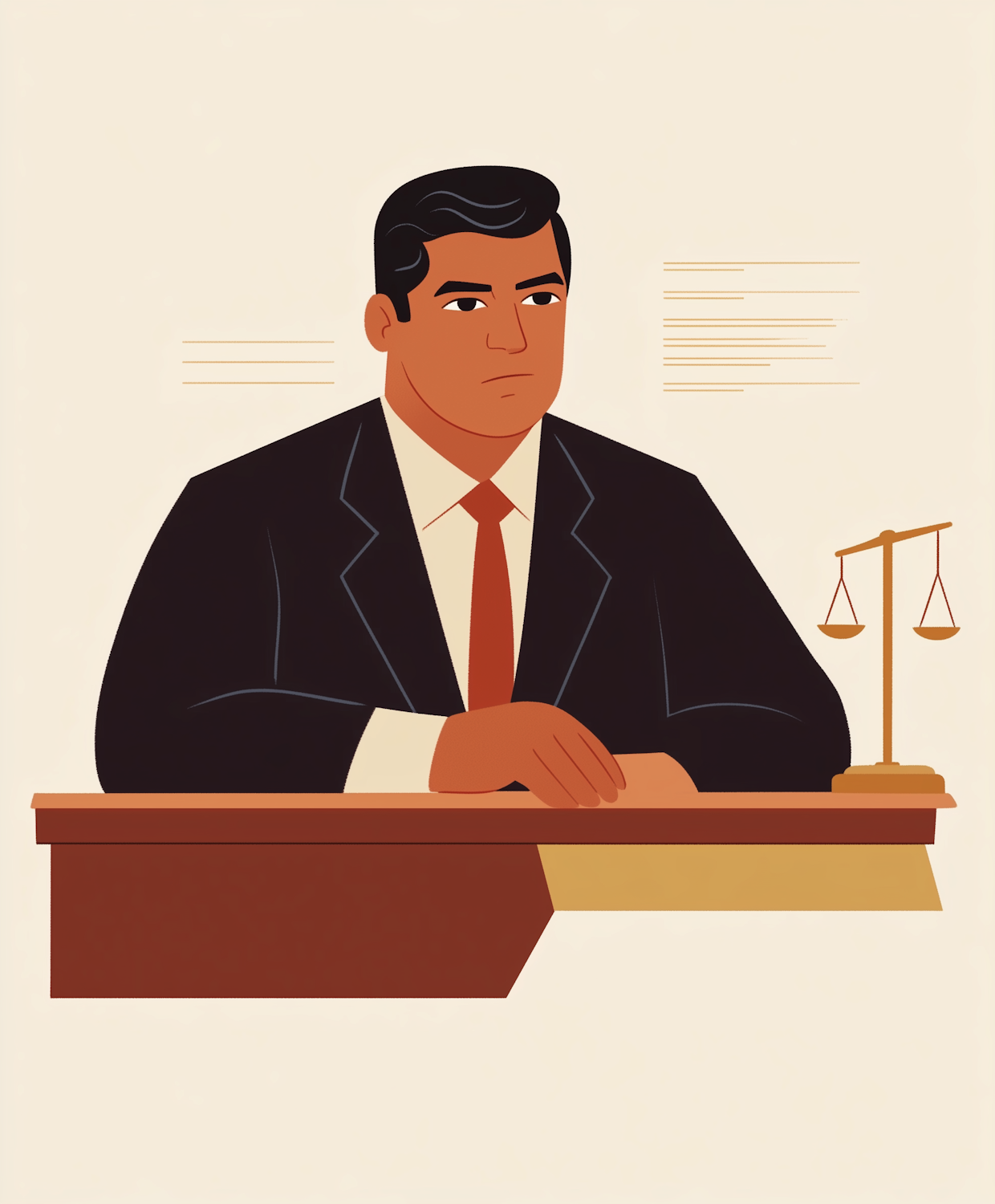 A lawyer appears stressed while reviewing legal documents, representing the real-world legal consequences of AI hallucinations in court filings.