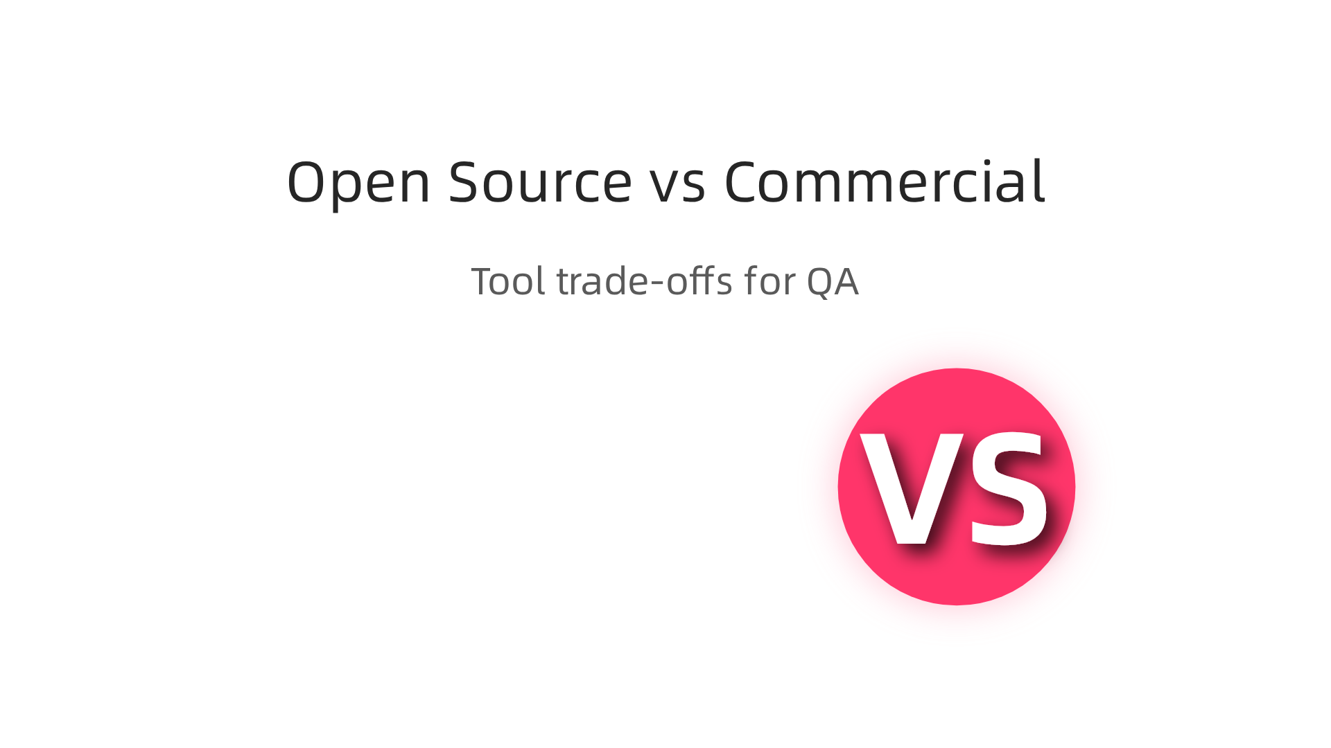 A comparison of open-source and commercial data analysis tools for QA.