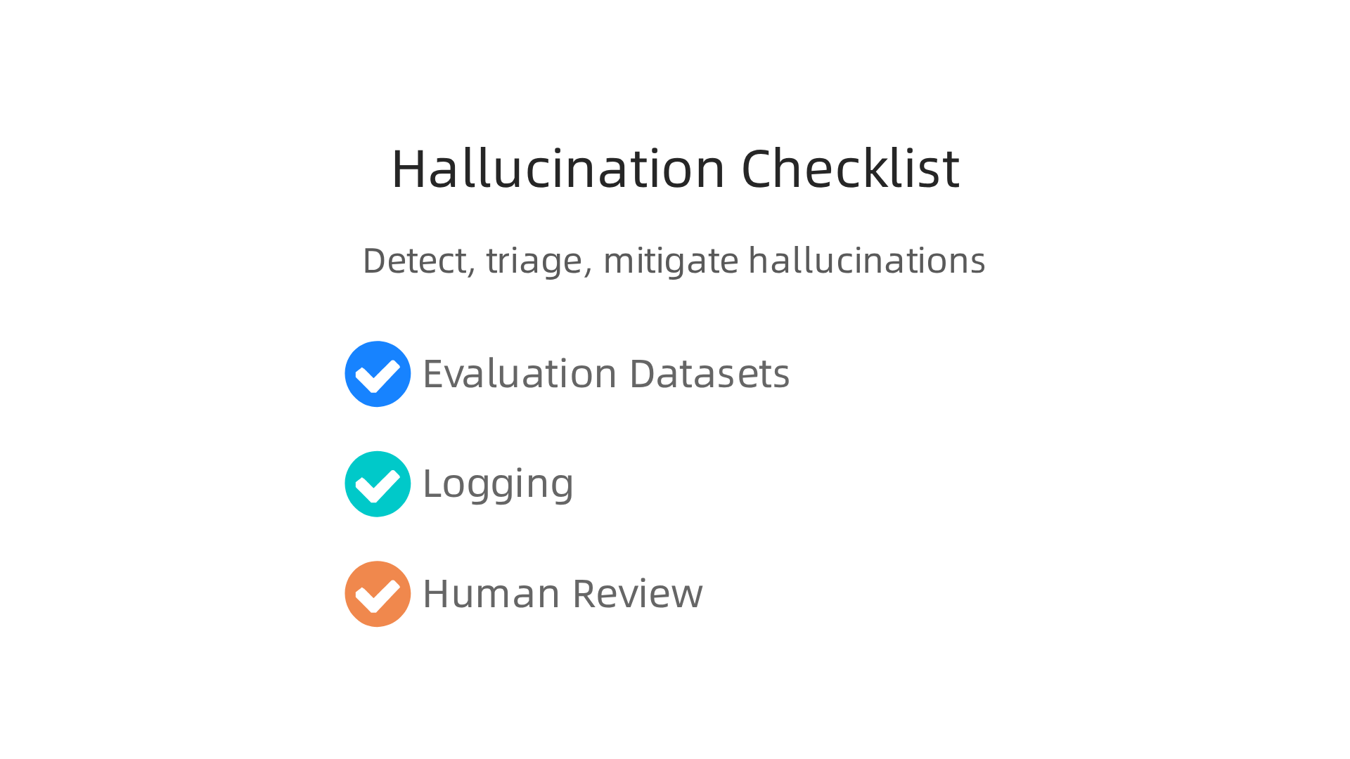 Practical techniques for detecting AI hallucinations, including evaluation datasets, logging, and human-in-the-loop checks.