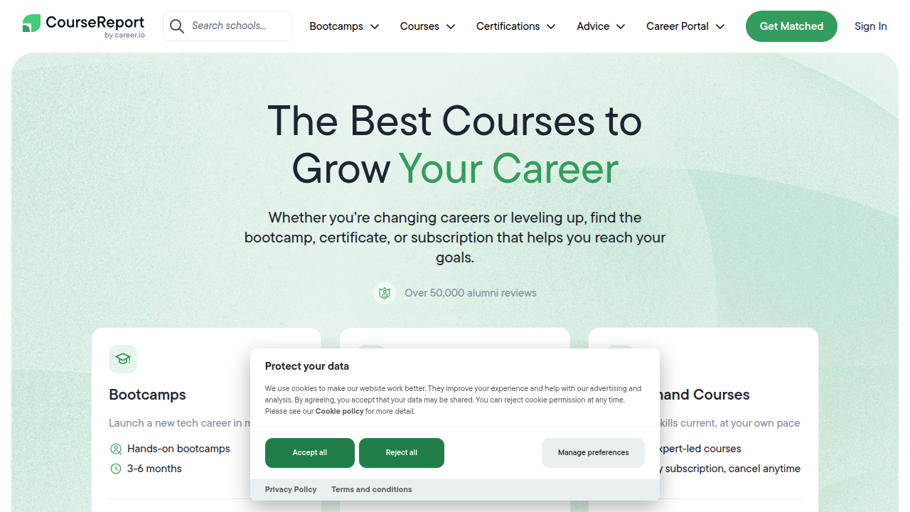 Find verified reviews and rankings for bootcamps and coding schools on Course Report.