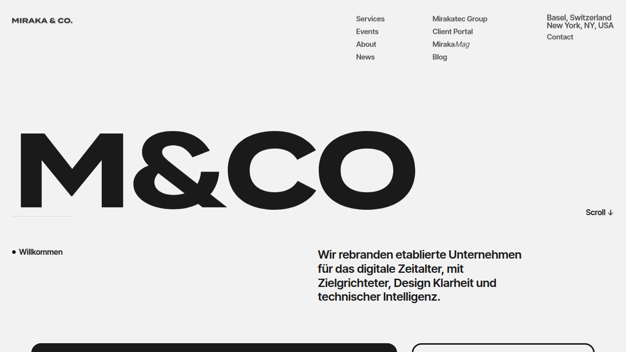 Screenshot of Miraka Magazine's homepage, featuring articles on AI and related topics.