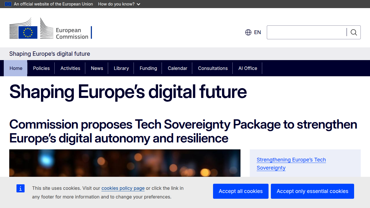 The European Commission's digital strategy details the AI Act, impacting global AI governance.